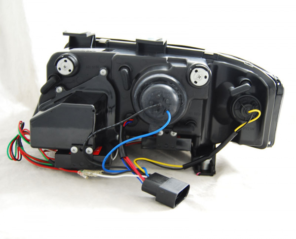 LED Tagfahrlicht Scheinwerfer für Audi A6 4B 97-01 schwarz LTI